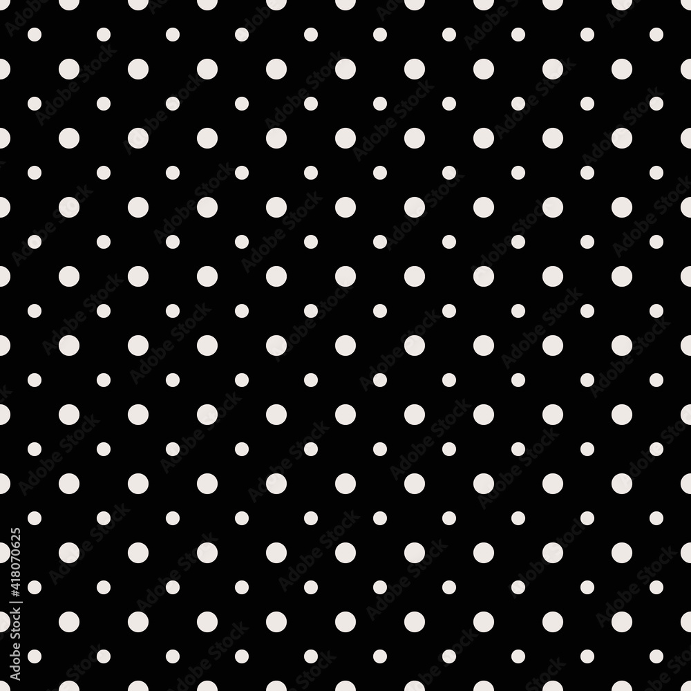 Polka dots. Vector Polka Dots. Black Background White Dots. Vector. Polka dots. Vector Polka Dots. Black Background White Dots. Vector.
