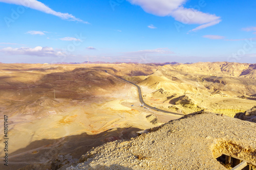 Desert landscape from Mount Yoash, Eilat Mountains