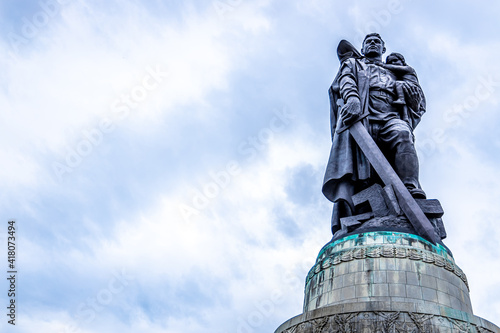 Canvas Print Soviet era Treptow park in East Berlin