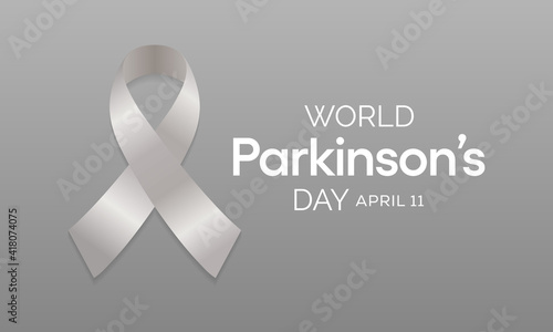 Vector illustration on the theme of World Parkinson's  disease (PD) day observed each year on April 11th across the globe.