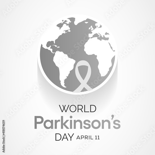 Vector illustration on the theme of World Parkinson's  disease (PD) day observed each year on April 11th across the globe.