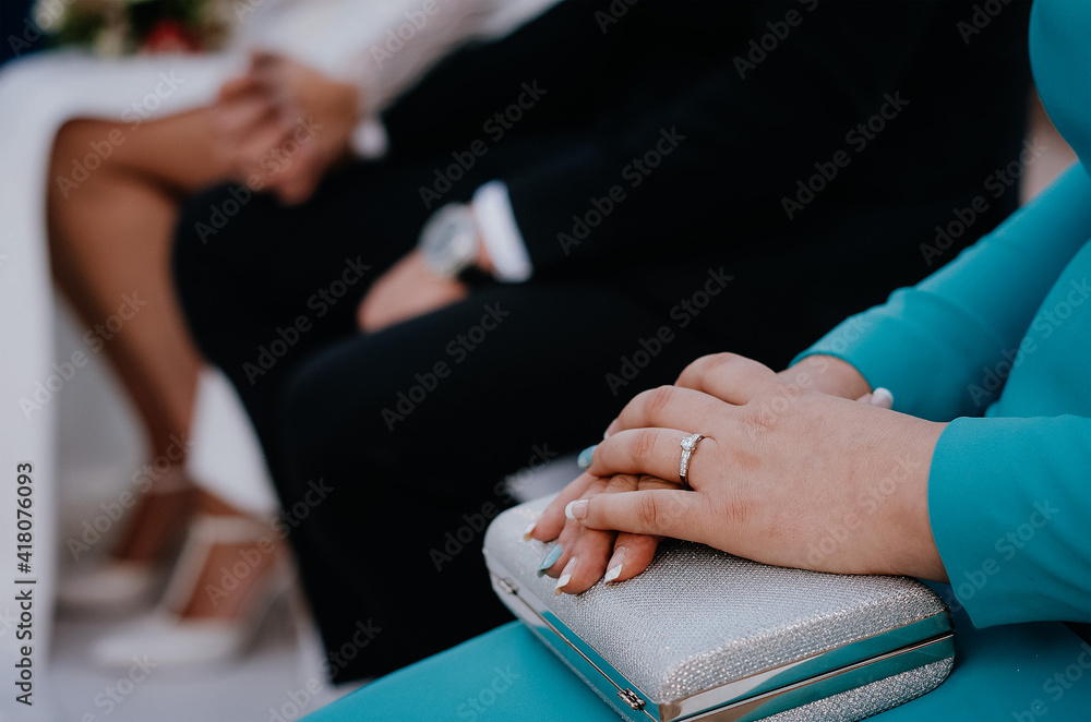 Obraz premium Detalle mano de testigo