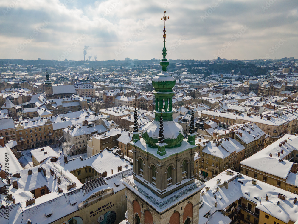Obraz premium view of the city of Lwow