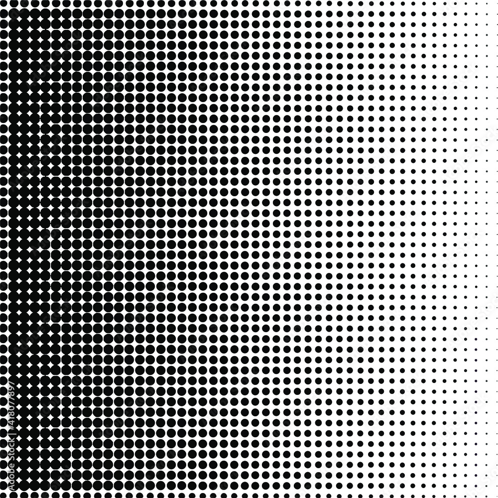 Black halftone background. Black polka dot. Halftone patterns. Modern Halftone Background, backdrop, texture, pattern. Vector illustration.