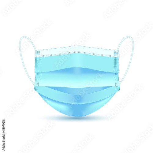medical disposable protective mask in vector