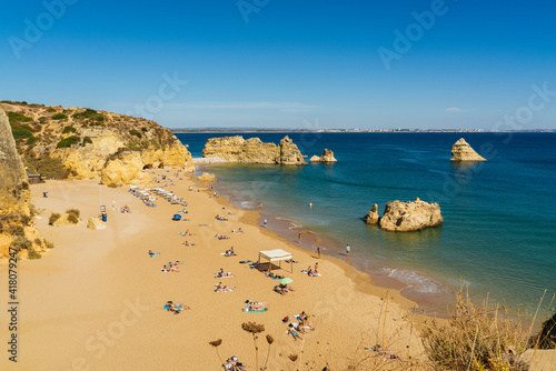 Dona Ana Beach Praia in Lagos, Algarve, Portugal