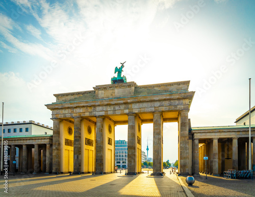 Brandenburg gate in summer day  Berlin