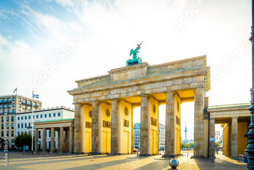 Brandenburg gate in summer day, Berlin