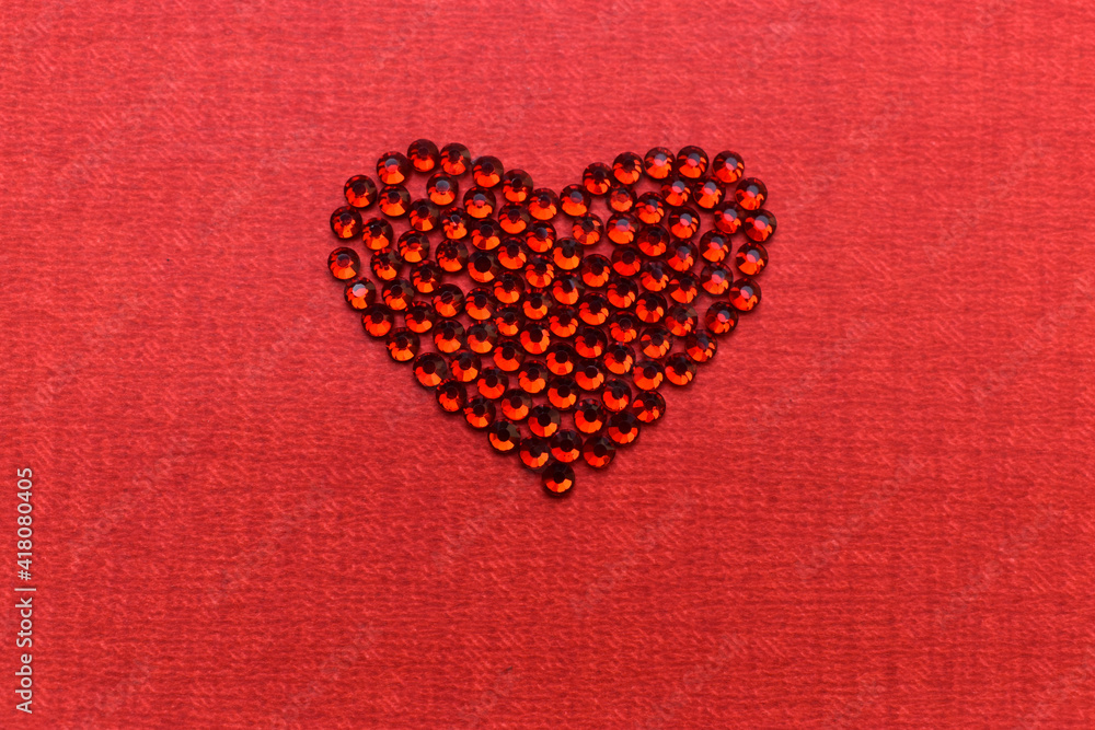 red heart on a red background red heart on a red background