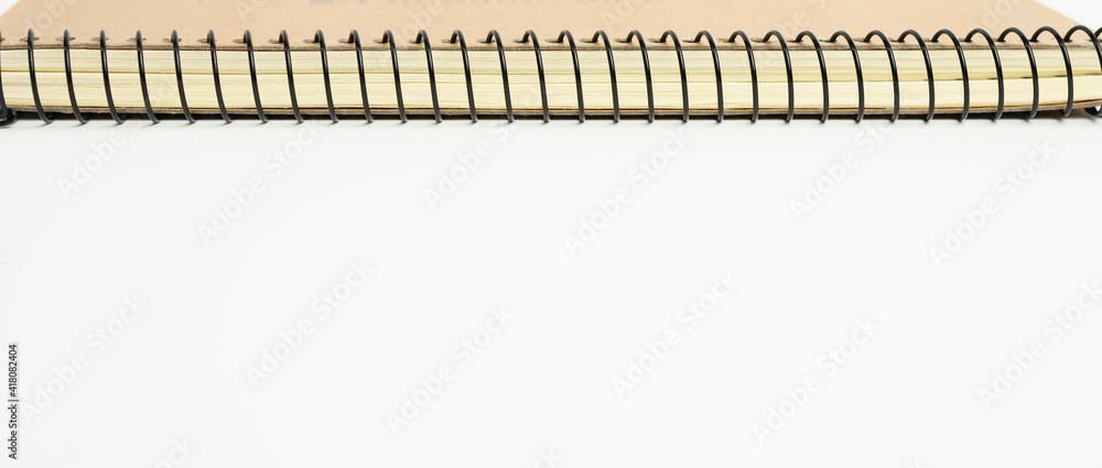 open spiral notebook with blank white sheets open spiral notebook with blank white sheets