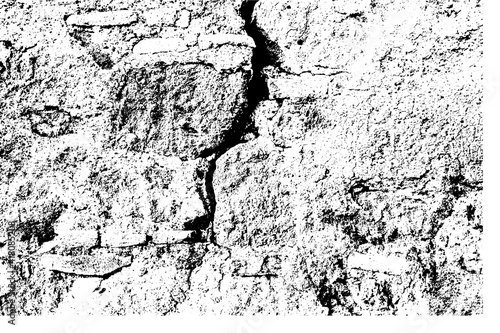 Texture of medieval crumbling stone basement wall. Large hard cobblestones of natural rocky block cement structure. Dirty broken bumpy shabby daub. Retro aged vintage messy masonry for design material