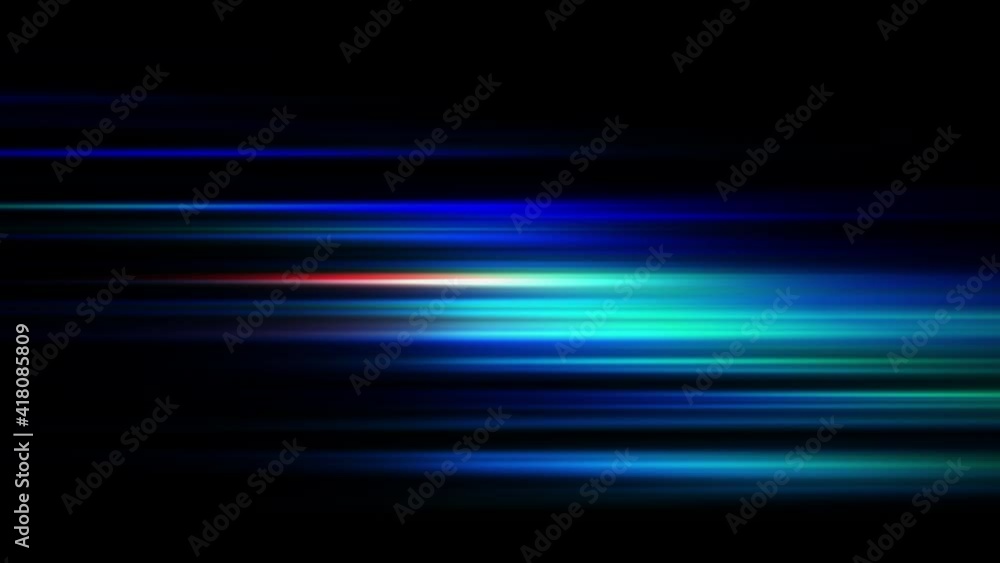 Speedy blue light video material. High Technology and futuristic looking abstract light speed velocity background. 4K 3D render seamless loop. Sci-Fi blue spectrum hyper speed warp loop animation.