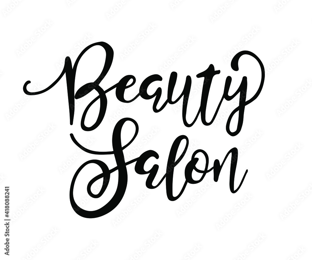 Beauty salon logo, professional hairdresser and makeup artist icon, vector illustration. Template for cosmetic salon, beauty center Beauty salon logo, professional hairdresser and makeup artist icon, vector illustration. Template for cosmetic salon, beauty center