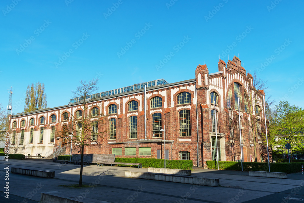 Stillgelegte Zeche Waltrop, Zentral-Maschinenhalle, Route der Industriekultur, Ruhrgebiet, Deutschland