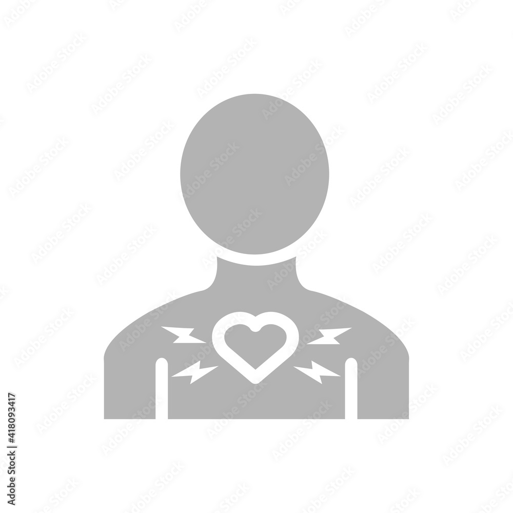 heart problems icon, vector illustration heart problems icon, vector illustration