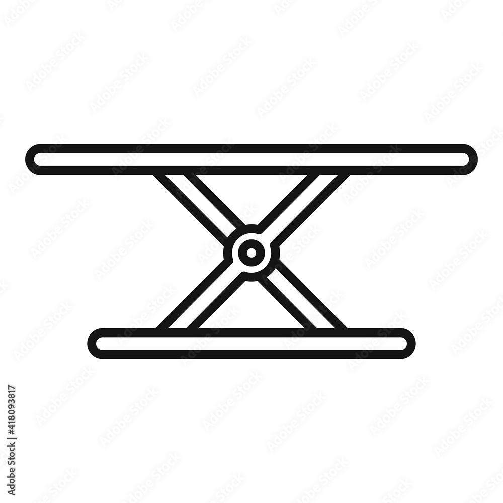 Car service lift icon. Outline car service lift vector icon for web design isolated on white background Car service lift icon. Outline car service lift vector icon for web design isolated on white background