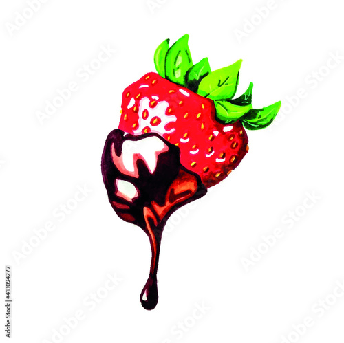 strawberry in chocolate