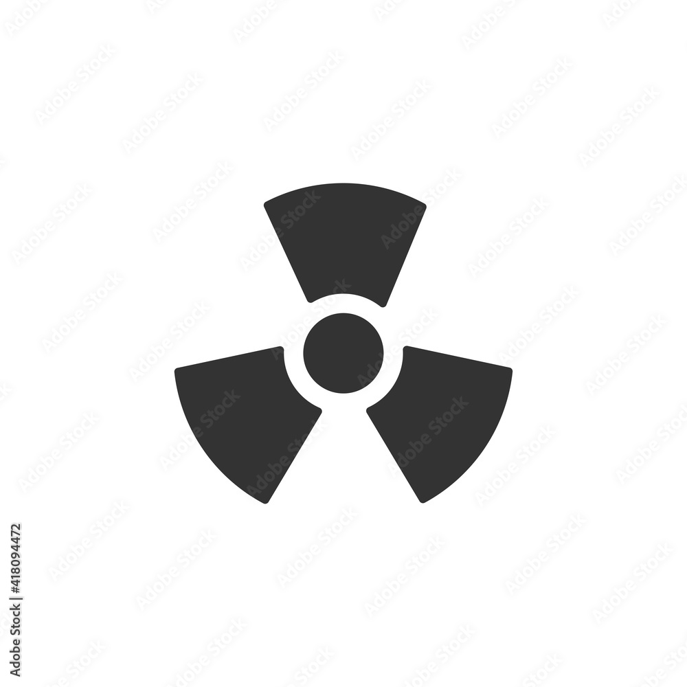 Nuclear icon isolated on white background. Radiation symbol modern, simple, vector, icon for website design, mobile app, ui. Vector Illustration Nuclear icon isolated on white background. Radiation symbol modern, simple, vector, icon for website design, mobile app, ui. Vector Illustration