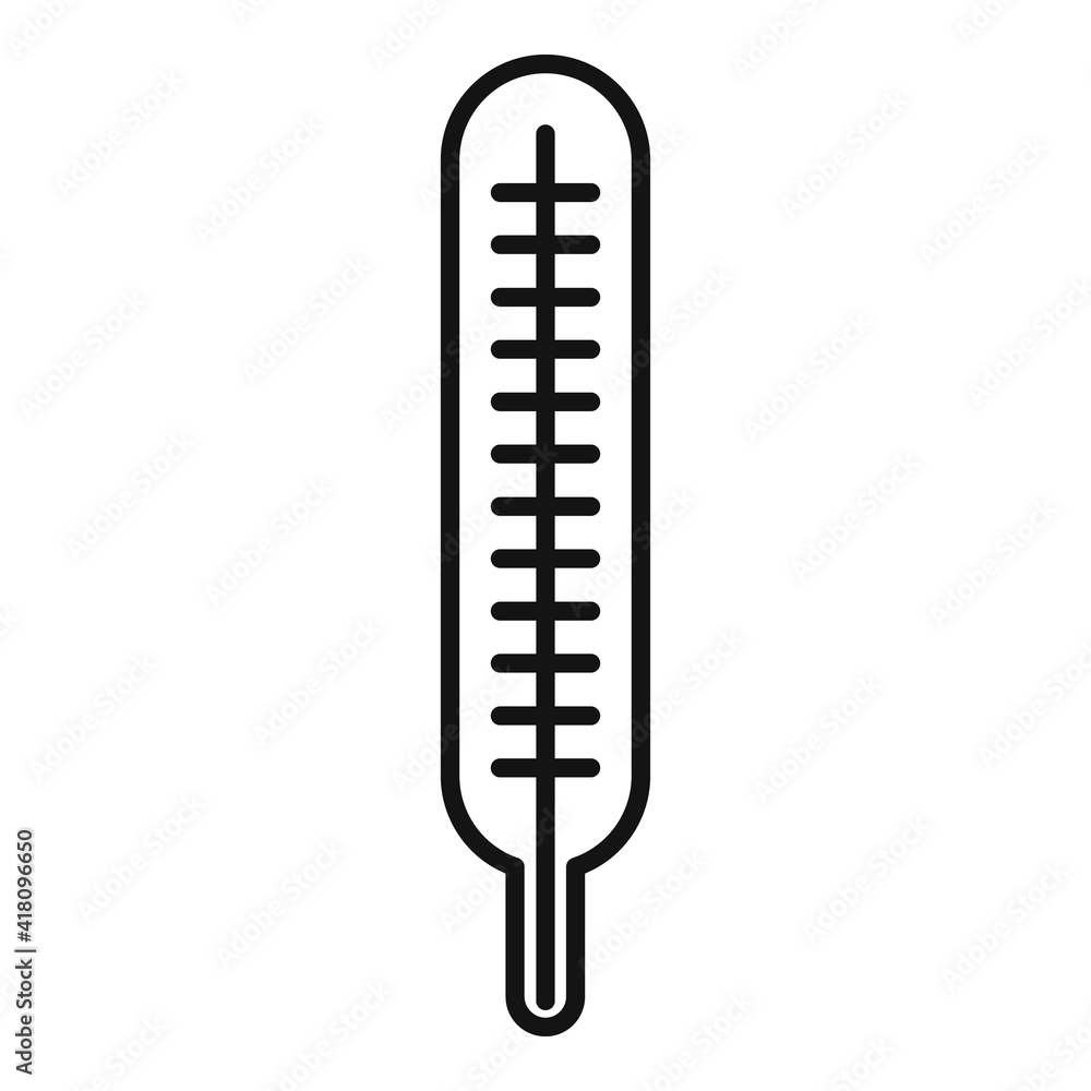 Body high temperature icon. Outline body high temperature vector icon for web design isolated on white background Body high temperature icon. Outline body high temperature vector icon for web design isolated on white background