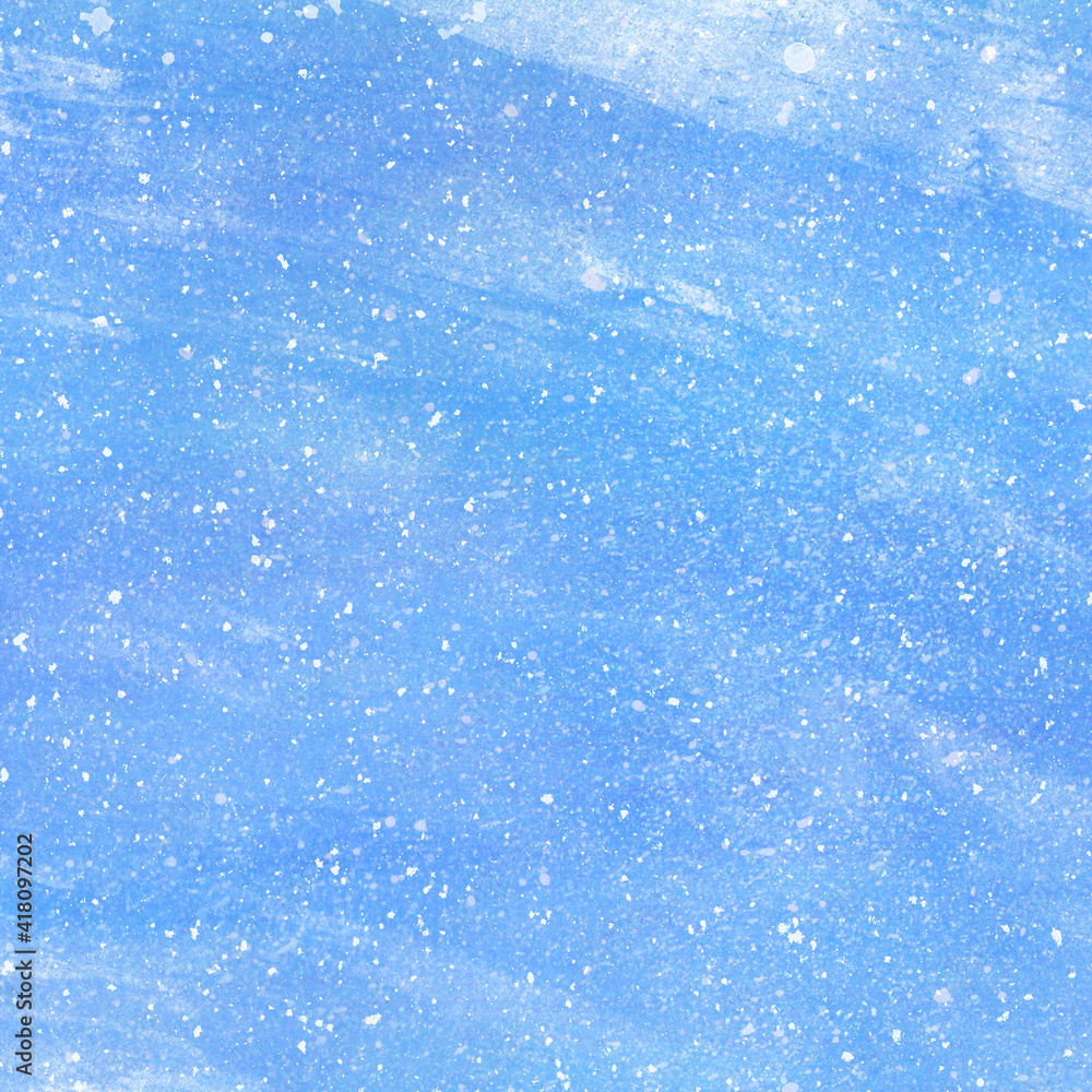 正方形 筆タッチで描いた水中背景 正方形 筆タッチで描いた水中背景