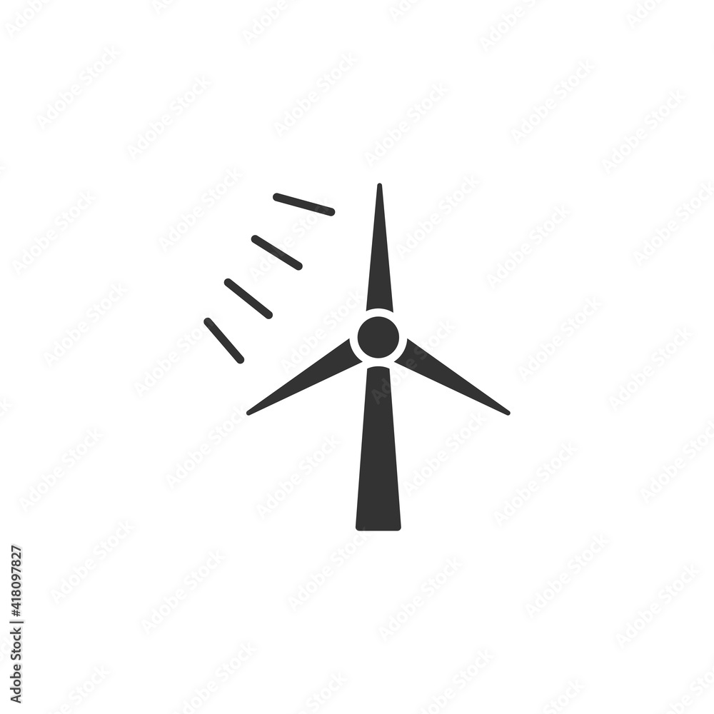 Wind turbine icon isolated on white background. The environment symbol modern, simple, vector, icon for website design, mobile app, ui. Vector Illustration Wind turbine icon isolated on white background. The environment symbol modern, simple, vector, icon for website design, mobile app, ui. Vector Illustration
