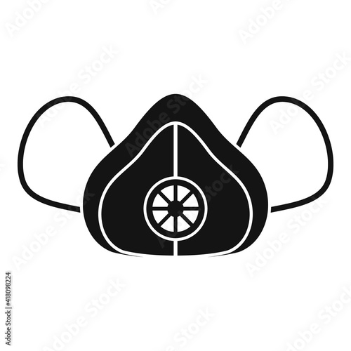 Air medical mask icon. Simple illustration of Air medical mask vector icon for web design isolated on white background photo