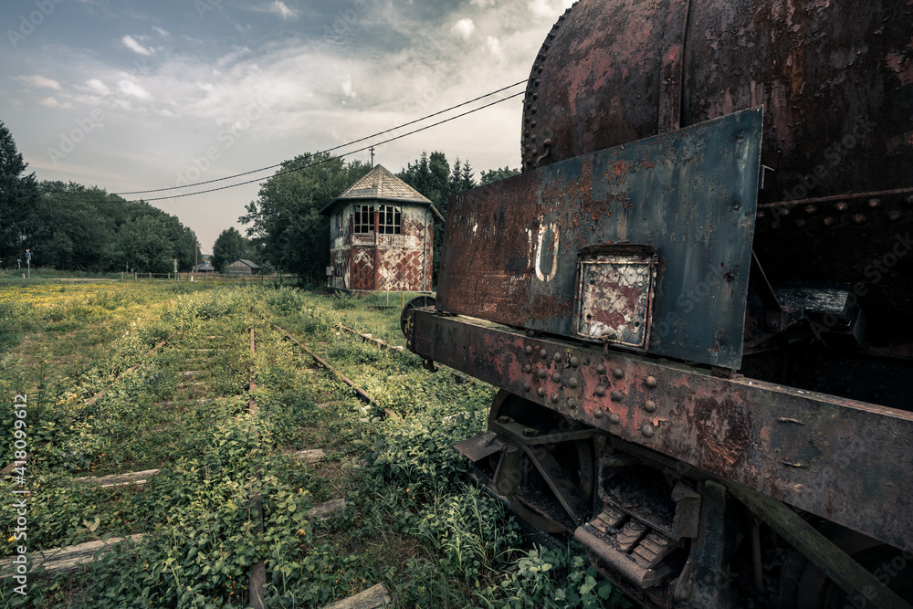 abandoned train yard I