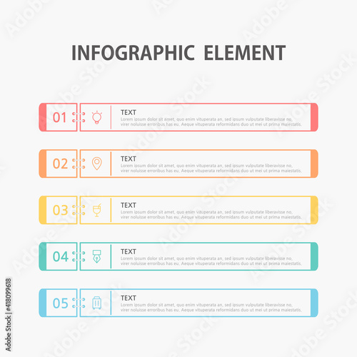 Presentation business infographic template. Vector illustration.

