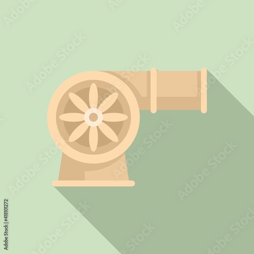 Ductwork ventilation icon. Flat illustration of Ductwork ventilation vector icon for web design