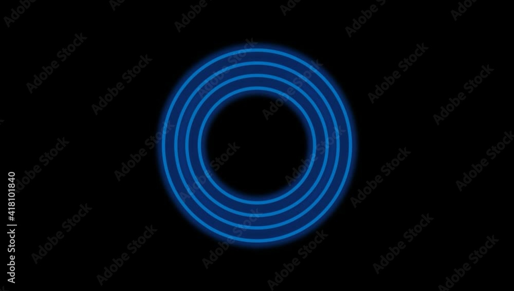 Blue circle animation for opening video Blue circle animation for opening video