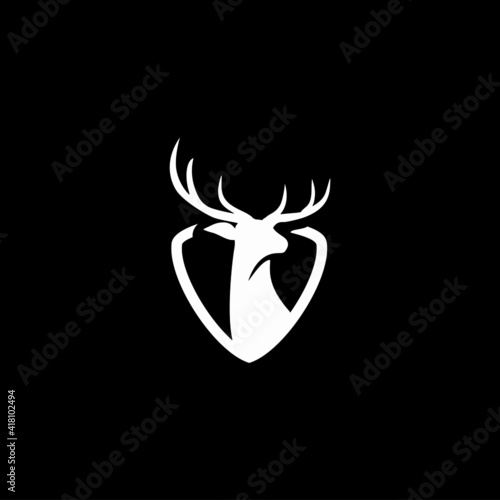 Deer head logo creative design logo vector.