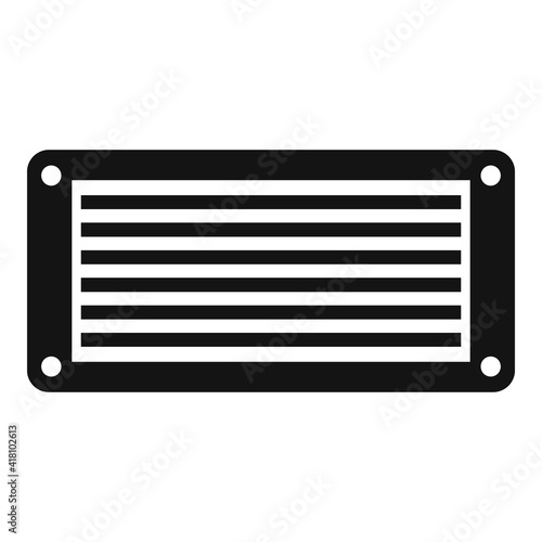 Ventilation duct icon. Simple illustration of Ventilation duct vector icon for web design isolated on white background