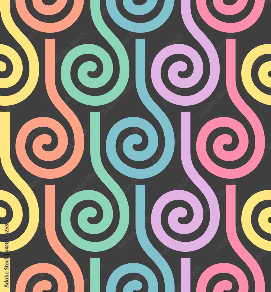 Colourful shapes abstract seamless pattern Colourful shapes abstract seamless pattern