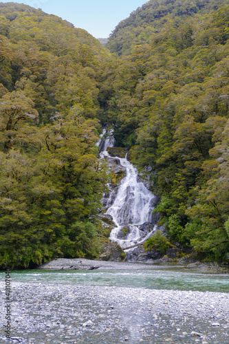 waterfall near Aoraki