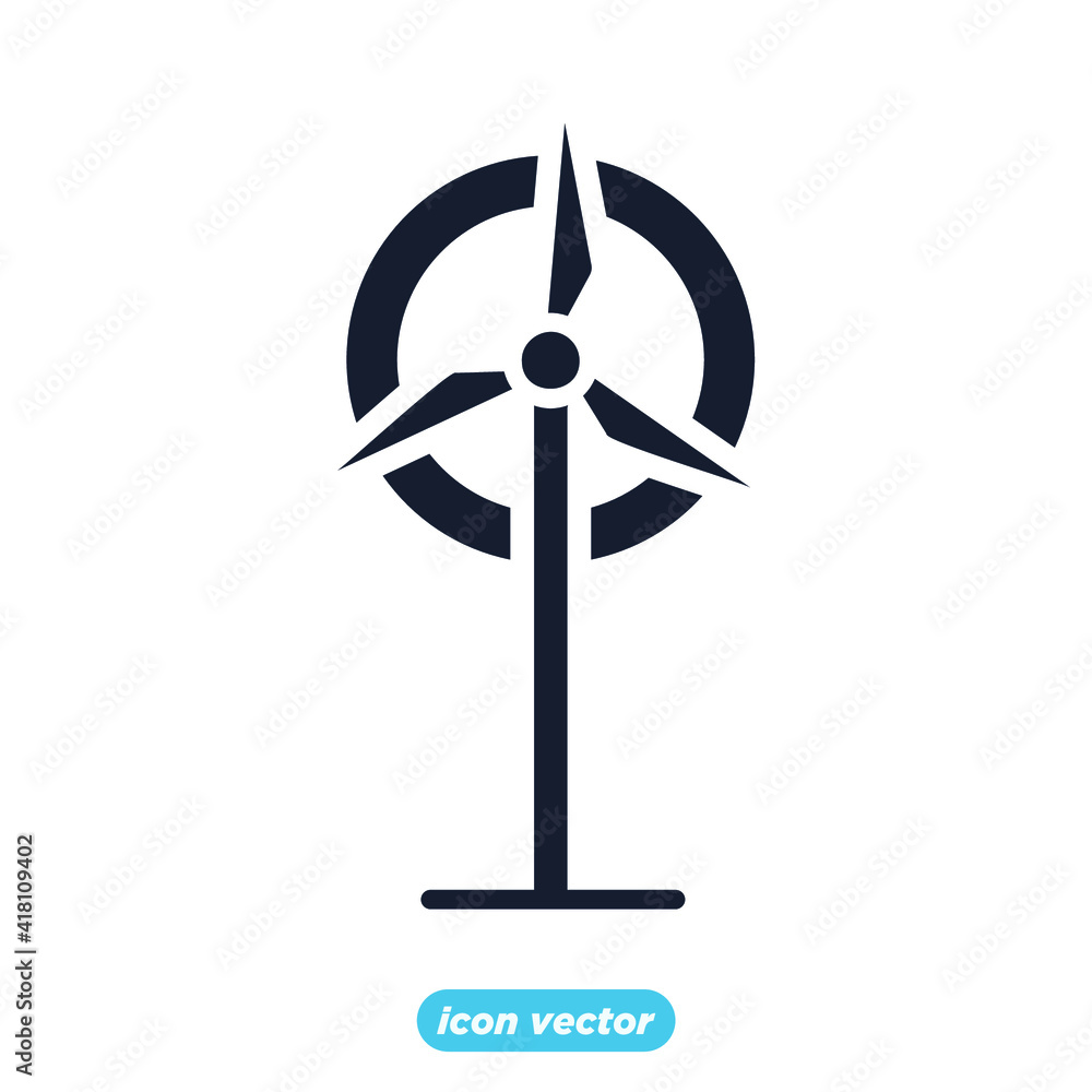 windmill. wind power. wind turbine icon. ecology Environmental sustainability. Eco friendly symbol template for graphic and web design collection logo vector illustration windmill. wind power. wind turbine icon. ecology Environmental sustainability. Eco friendly symbol template for graphic and web design collection logo vector illustration