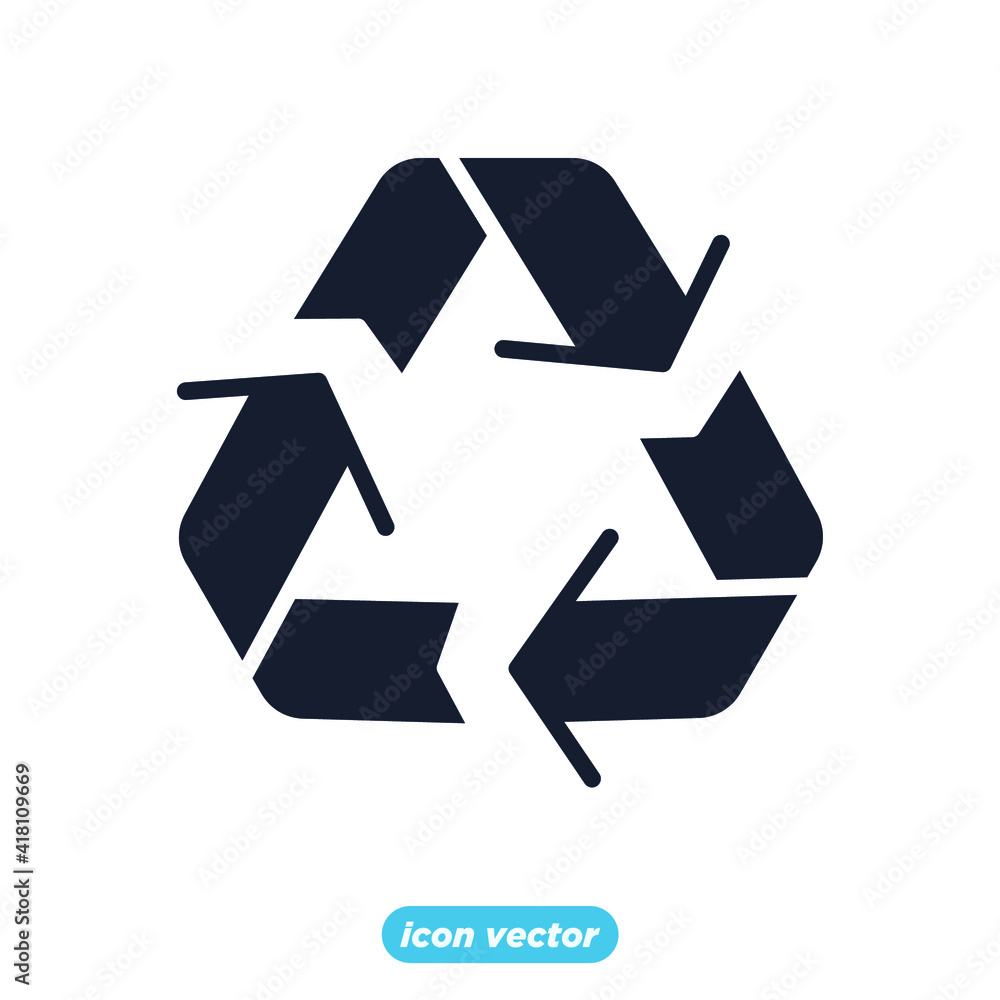 recycle recycling icon. ecology Environmental sustainability. Eco friendly symbol template for graphic and web design collection logo vector illustration recycle recycling icon. ecology Environmental sustainability. Eco friendly symbol template for graphic and web design collection logo vector illustration