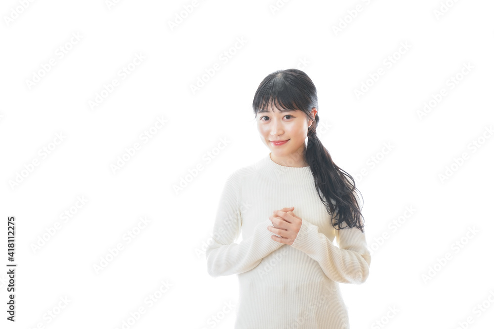 デートをする若い女性 デートをする若い女性