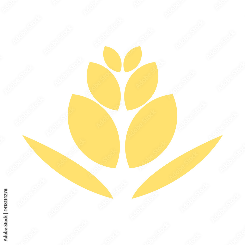 Food and Agricultural company logo minimalist design template Food and Agricultural company logo minimalist design template