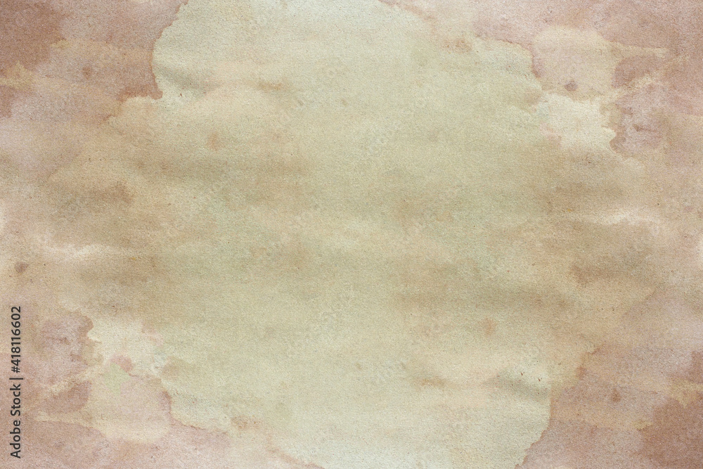 Old brown paper grunge background. Abstract liquid coffee color.