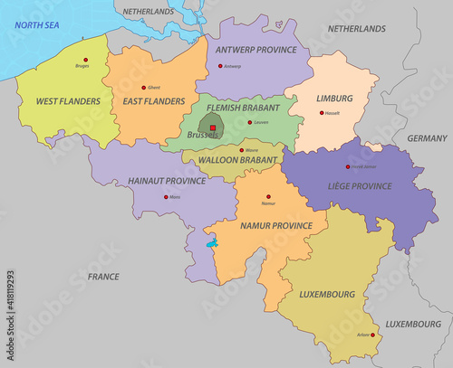 Belgium map