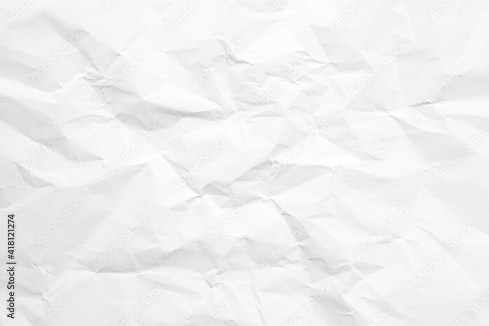 Clean white paper, wrinkled, abstract background. Clean white paper, wrinkled, abstract background.