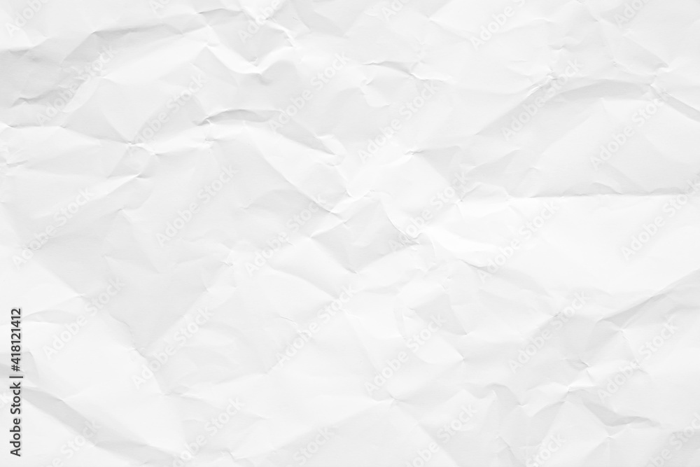 Clean white paper, wrinkled, abstract background. Clean white paper, wrinkled, abstract background.