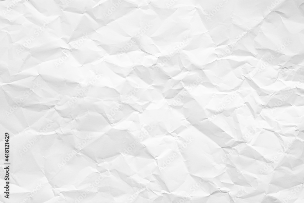 Clean white paper, wrinkled, abstract background. Clean white paper, wrinkled, abstract background.