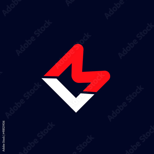 ml lm letter logo vector design
