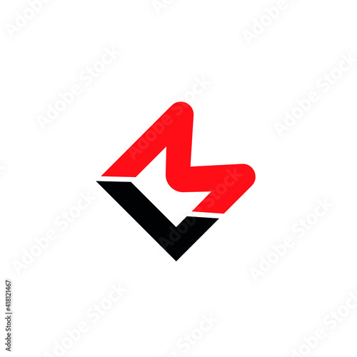 ml lm letter logo design with white background