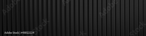 Black abstract background design. Modern vertical line pattern in monochrome colors. Premium stripe texture for banner, business backdrop. Dark vector template