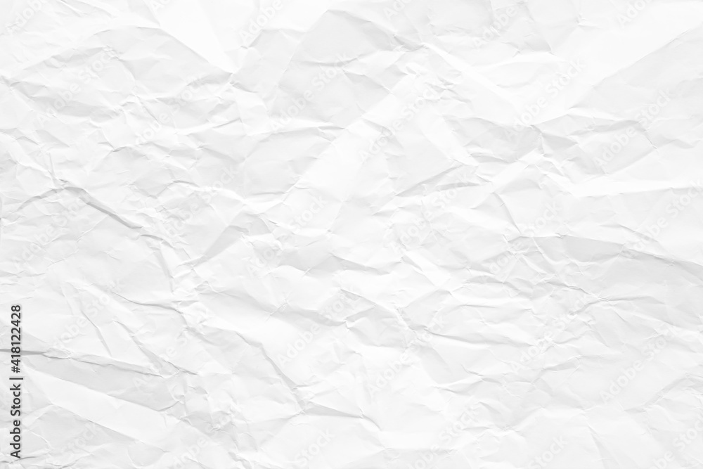 Clean white paper, wrinkled, abstract background. Clean white paper, wrinkled, abstract background.