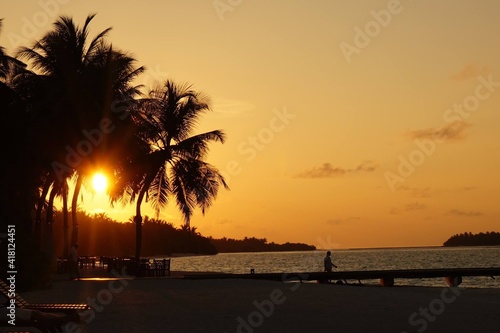 Sunset at Maldives  © Satu