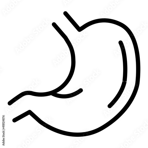 A digestive organ vector, stomach icon