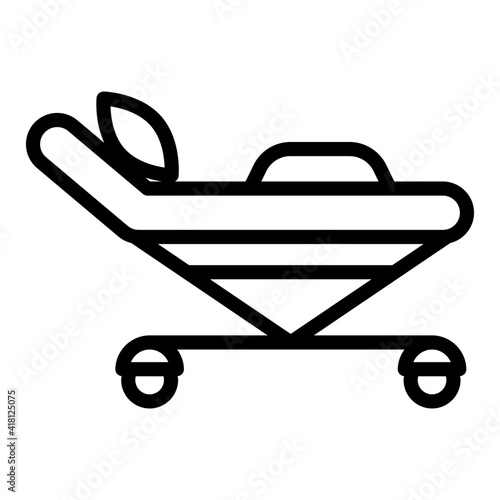 Modern design of stretcher icon